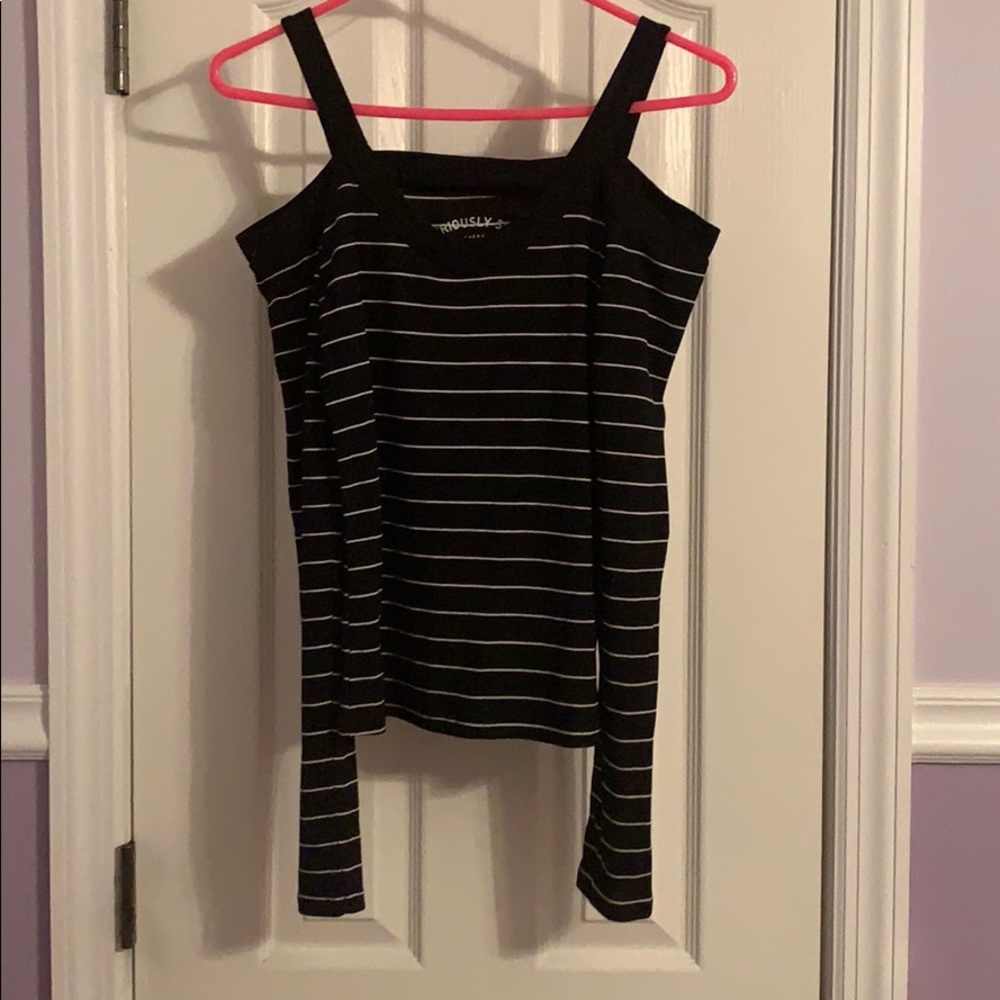 Aeropostale Off the Shoulder Ribbed Top